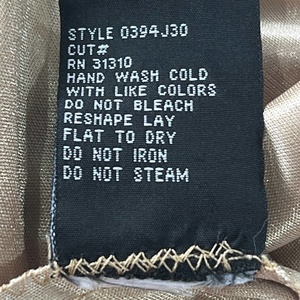 Agb SLEEVELESS POLKA DOT LACE OVERLAY ROUND NECK SHIFT DRESS BLACK/BEIGE 16 EUC - Picture 15 of 15